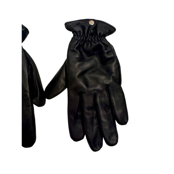 Y2K Wilson's Leather Women's Black Snap Wrist Thinsulate Ultra Gloves Size M - Picture 3 of 4